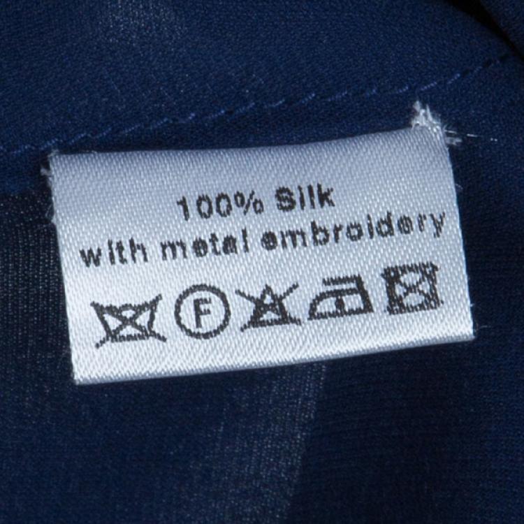 Pre Owned Temperley Navy Embellished Top M