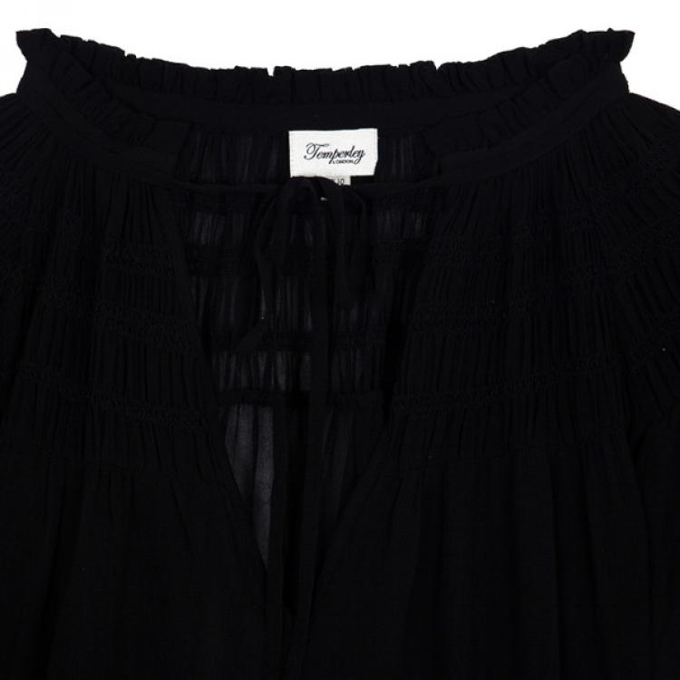 Pre Owned Temperley London Sheer Drawstring Top M
