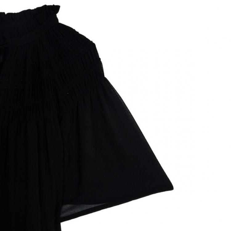Pre Owned Temperley London Sheer Drawstring Top M