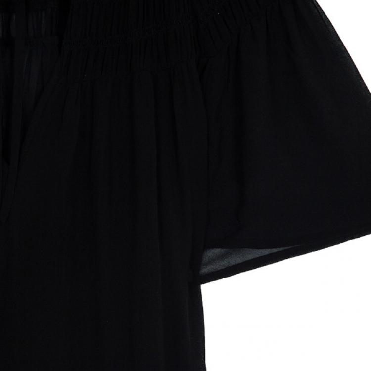 Pre Owned Temperley London Sheer Drawstring Top M