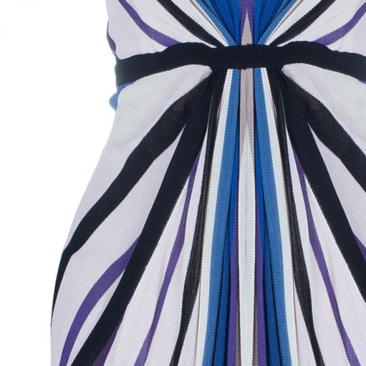 Pre Owned Temperley London Abstract Print Knit Dress M