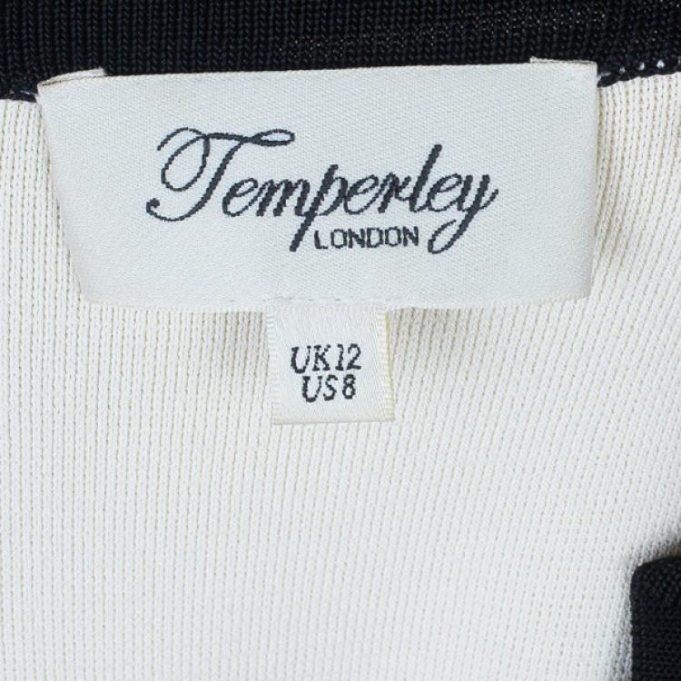 Pre Owned Temperley London Abstract Print Knit Dress M