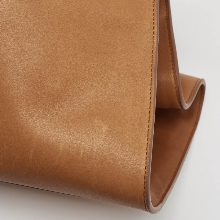 Pre Owned The Row Brown Leather Soft Margaux Bag