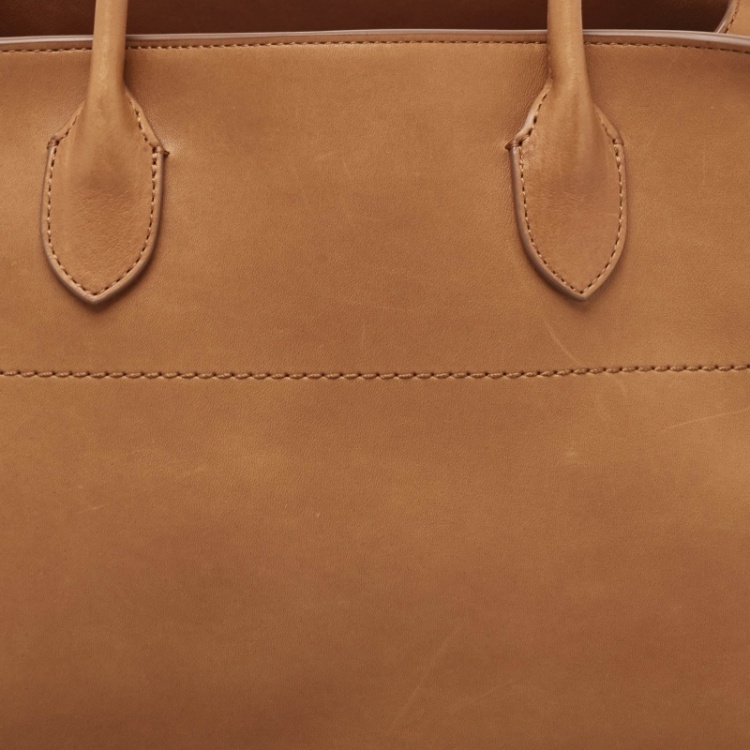 Pre Owned The Row Brown Leather Soft Margaux Bag