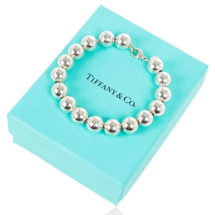 Pre Owned Tiffany & Co. Beads Silver Bracelet