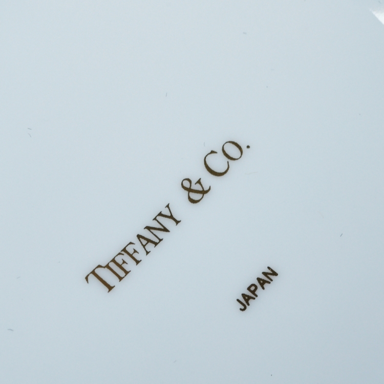 Pre Owned Tiffany & Co. Porcelain World Map Trinket Jewelry Box