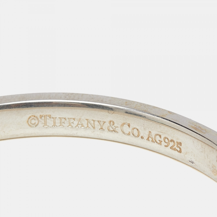 Pre Owned Tiffany & Co. Tiffany 1837 Sterling Silver Open Cuff Bracelet