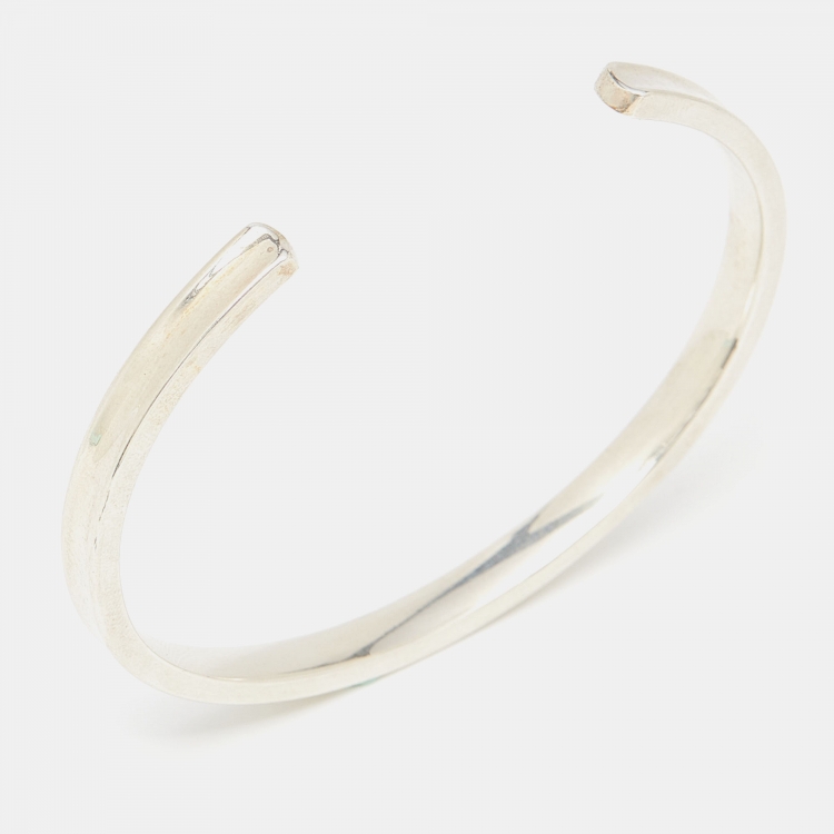 Pre Owned Tiffany & Co. Tiffany 1837 Sterling Silver Open Cuff Bracelet