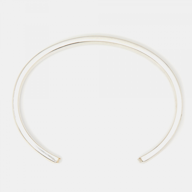 Pre Owned Tiffany & Co. Tiffany 1837 Sterling Silver Open Cuff Bracelet