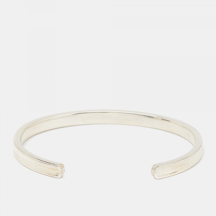 Pre Owned Tiffany & Co. Tiffany 1837 Sterling Silver Open Cuff Bracelet