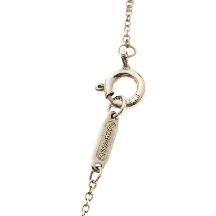 Pre Owned Tiffany & Co. Key Knot Silver Pendant Necklace