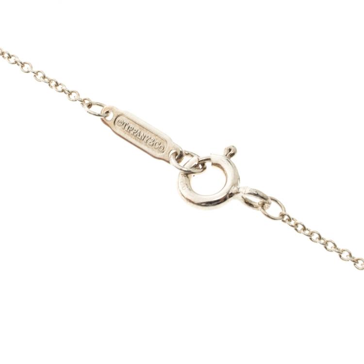 Pre Owned Tiffany & Co. Three Key Silver Pendant Necklace