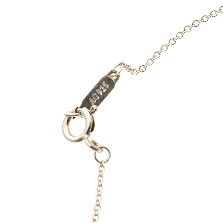 Pre Owned Tiffany & Co. Three Key Silver Pendant Necklace