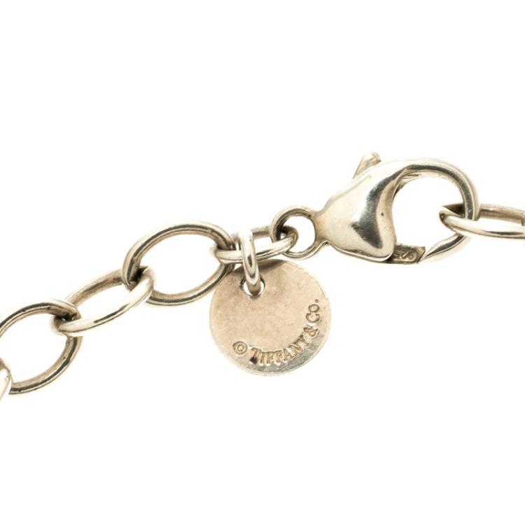 Pre Owned Tiffany & Co. Infinity Silver Classic Link Bracelet 