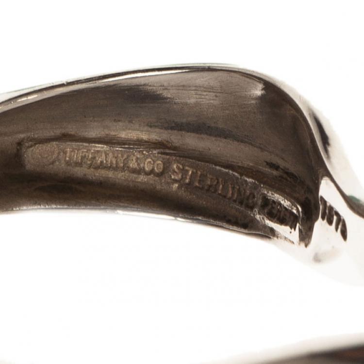 Pre Owned Tiffany & Co. Vintage Peretti Silver Hoop Earrings