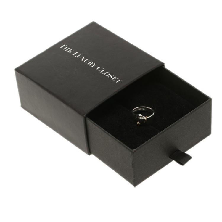 Pre Owned Tiffany & Co. Yellow Gold & Silver Ring Size 50.5