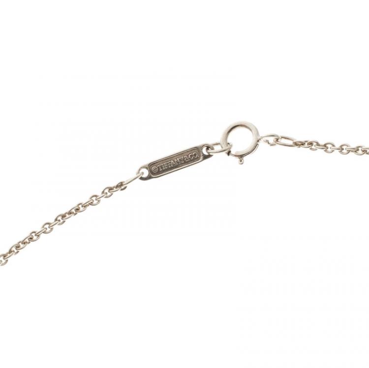 Pre Owned Tiffany & Co. Atlas Silver Pendant Necklace