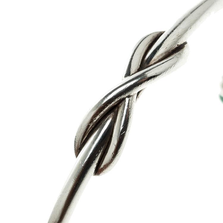 Pre Owned Tiffany & Co. Tiffany Infinity Silver Open Cuff Bracelet 