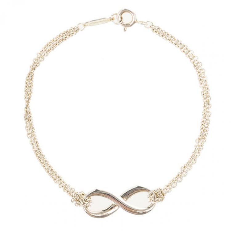 Pre Owned Tiffany & Co. Infinity Silver Bracelet