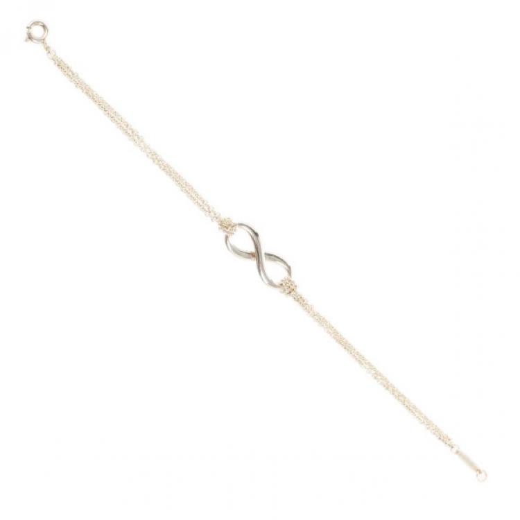Pre Owned Tiffany & Co. Infinity Silver Bracelet