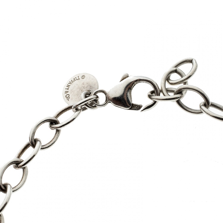 Pre Owned Tiffany & Co. Infinity Silver Chain Link Bracelet