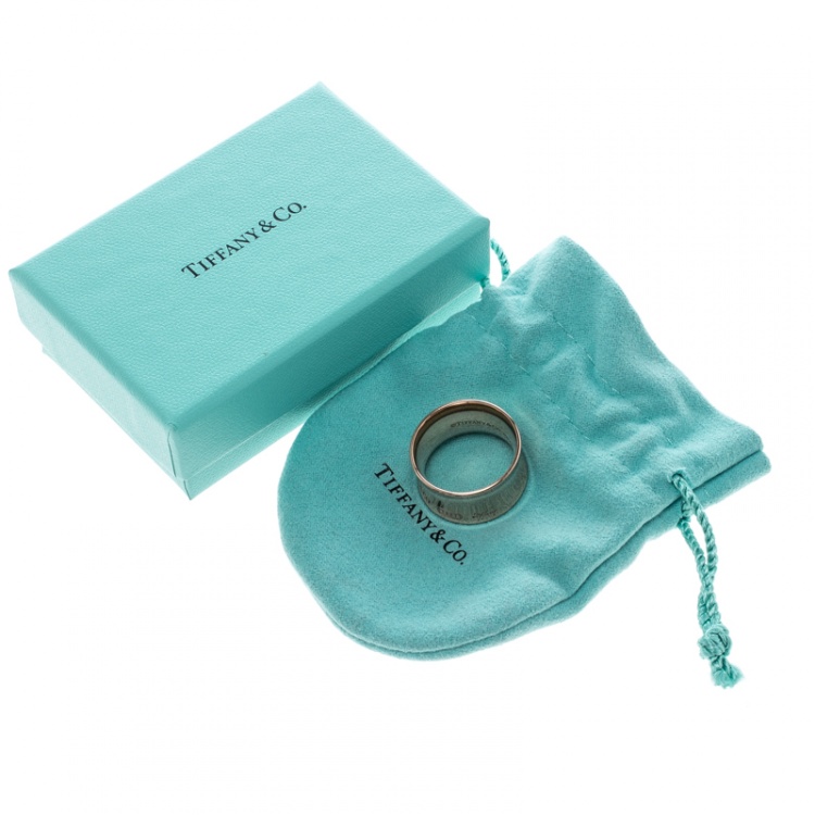 Pre Owned Tiffany & Co. 1837 Rubedo Wide Ring Size 59