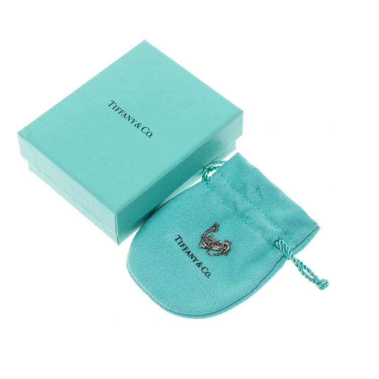 Pre Owned Tiffany & Co. Elsa Peretti Color By The Yard Tsavorite Garnet Silver Bracelet