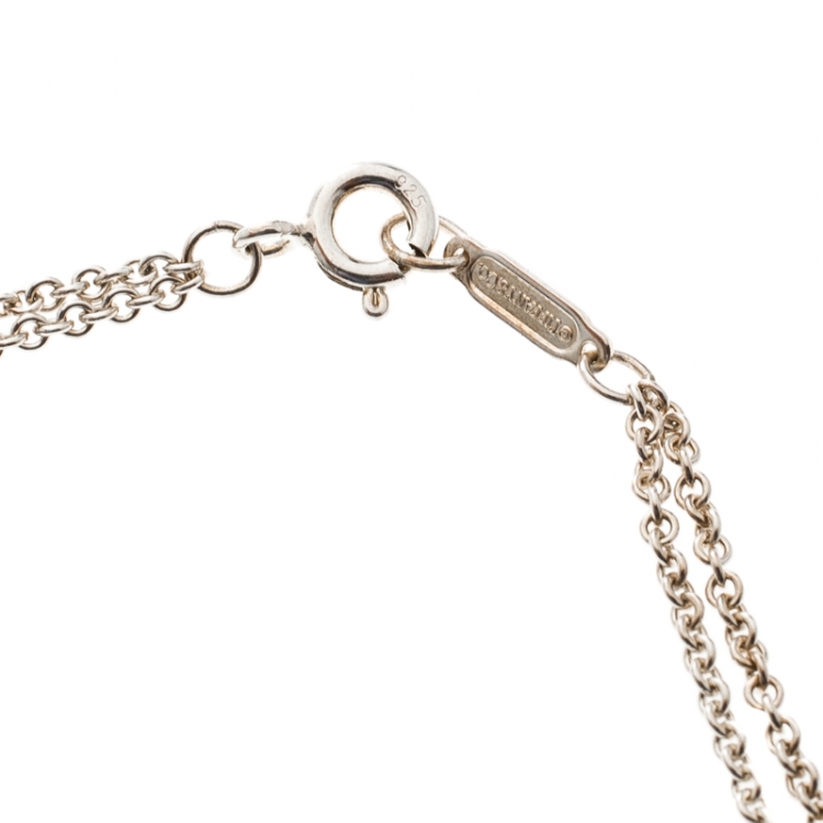 مملوكة مسبقًا Tiffany & Co. Infinity Silver Pendant Necklace