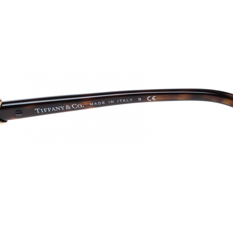Pre Owned Tiffany & Co. Brown Havana/Brown Gradient TF4024 Oversize Sunglasses