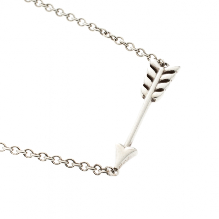 Pre Owned Tiffany & Co. Arrow Silver Chain Bracelet