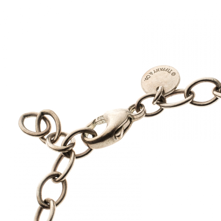 Pre Owned Tiffany & Co. Infinity Silver Chain Link Bracelet