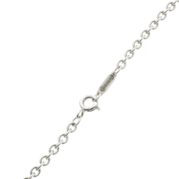 Pre Owned Tiffany & Co. Key Silver Pendant Necklace
