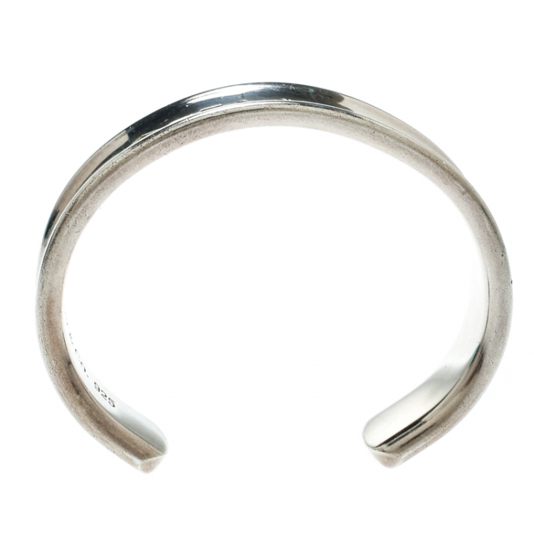 Pre Owned Tiffany & Co. 1837 Silver Open Cuff Bracelet