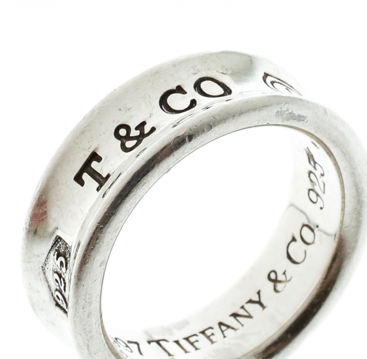 مملوكة مسبقًا Tiffany & Co. 1837 Silver Band Ring Size 52