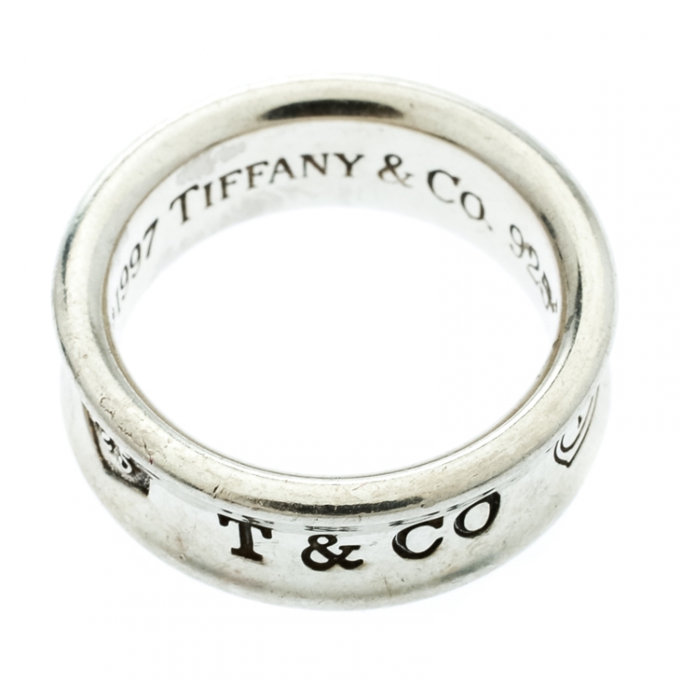 مملوكة مسبقًا Tiffany & Co. 1837 Silver Band Ring Size 52