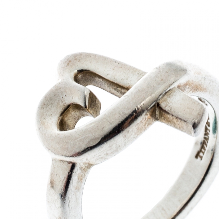 Pre Owned Tiffany & Co. Paloma Picasso Loving Heart Cocktail Ring Size 48