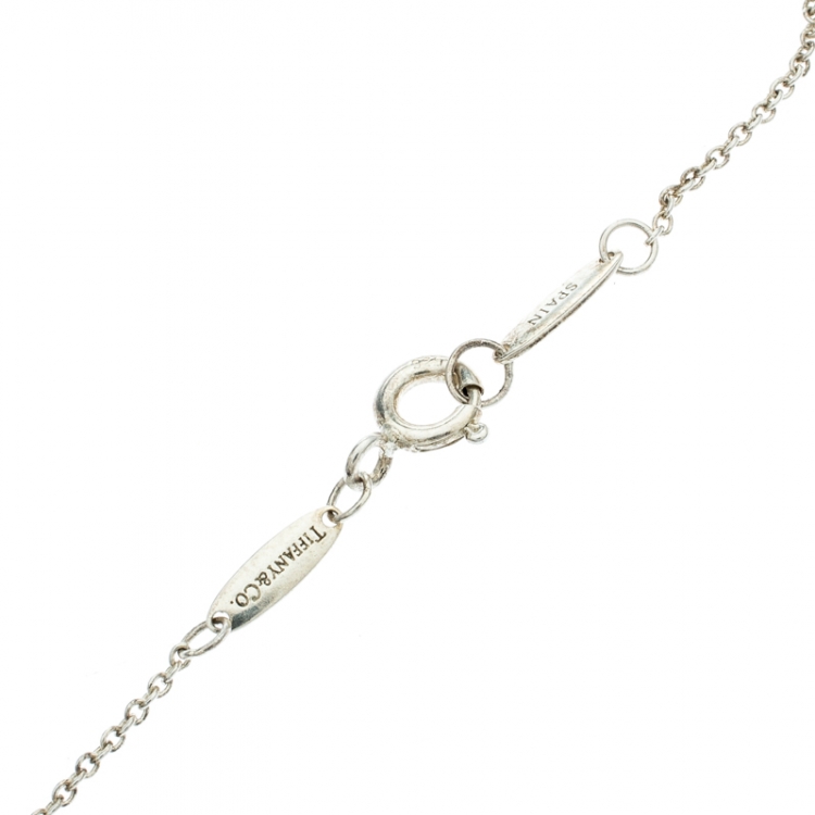 Pre Owned Tiffany & Co. Elsa Peretti Open Heart Pendant Necklace