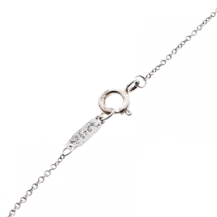 Pre Owned Tiffany & Co. Atlas Medallion Sterling Silver Pendant Necklace