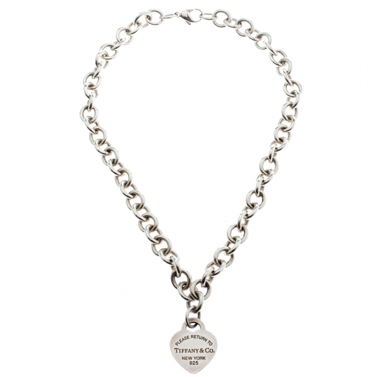 Return to tiffany silver necklace Tiffany & Co Silver in Silver - 40297846