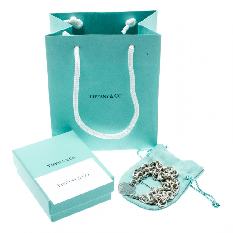 Pre Owned Tiffany & Co. Return to Tiffany Heart Tag Silver Necklace