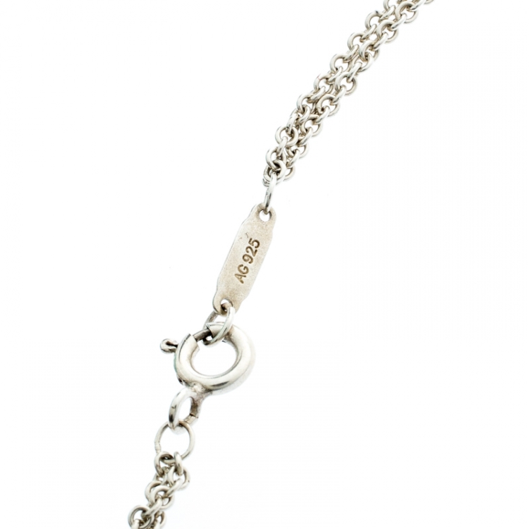 Pre Owned Tiffany & Co. Tiffany Infinity Silver Pendant Necklace