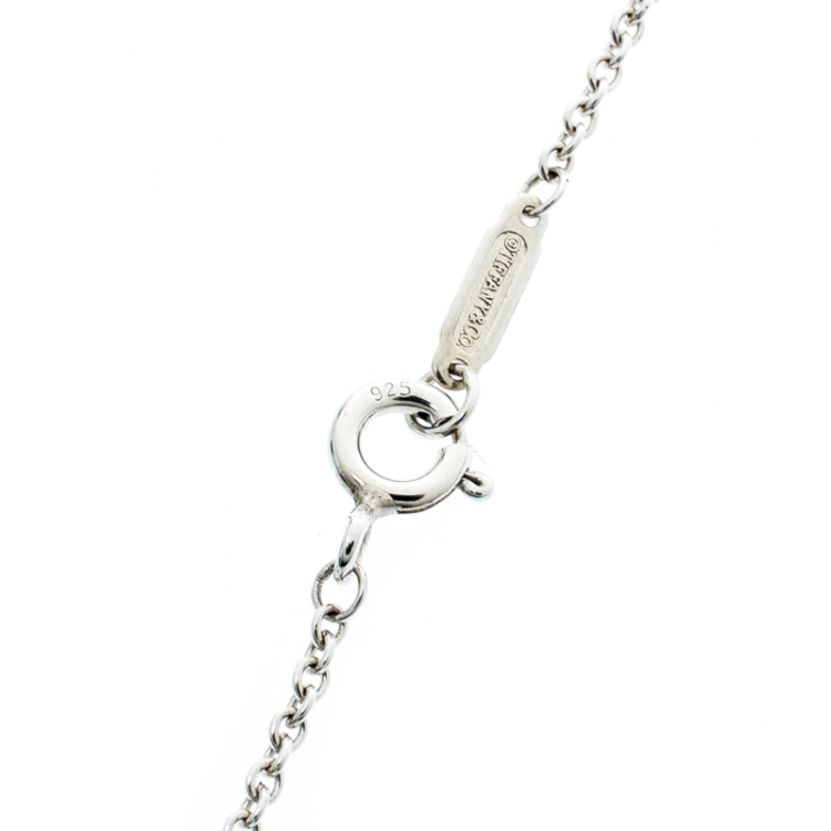 Pre Owned Tiffany & Co. Sterling Silver Interlocking Circles Lariat Necklace