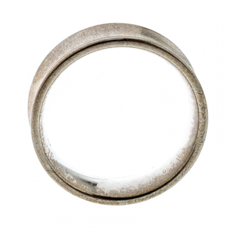 Pre Owned Tiffany & Co. 1837 Sterling Silver Band Ring Size 60