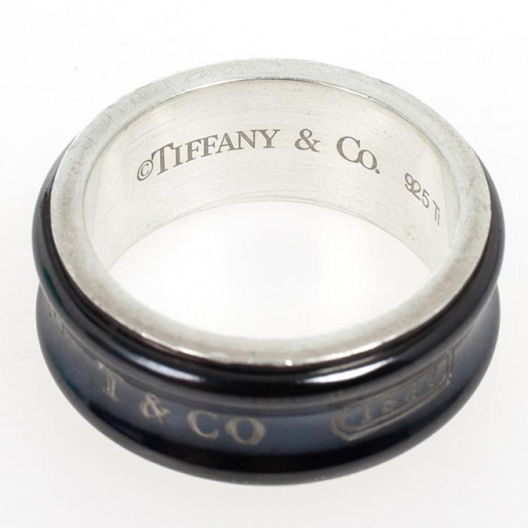 tiffany and co black titanium ring