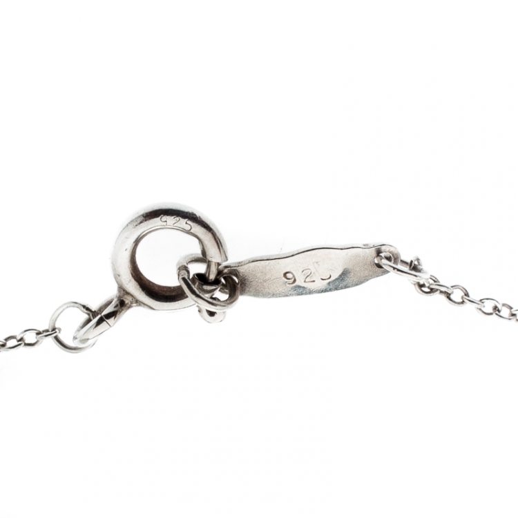 Pre Owned Tiffany & Co. Return to Tiffany Heart Lock Silver Pendant 