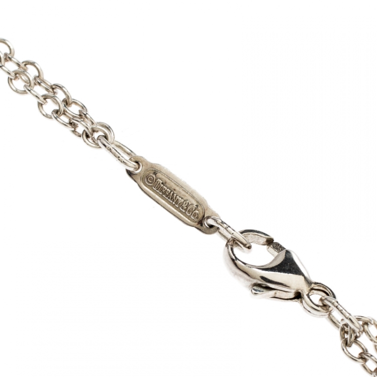 Pre Owned Tiffany & Co. Man In The Moon Silver Pendant Necklace