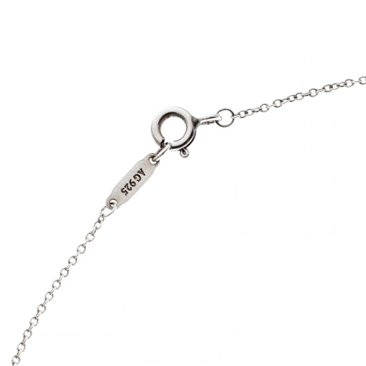 Pre Owned Tiffany & Co. 1837 Circle Silver Pendant Necklace