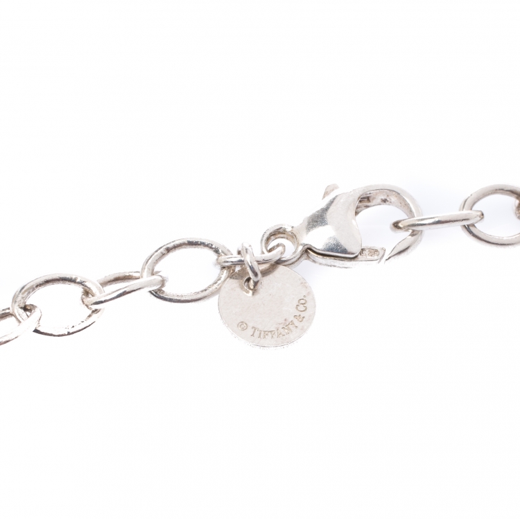 Pre Owned Tiffany & Co. Infinity Silver Chain Link Bracelet