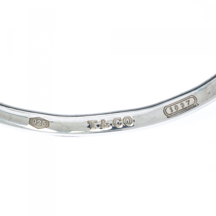 Pre Owned Tiffany & Co. 1837 Silver Stiff Collar Necklace