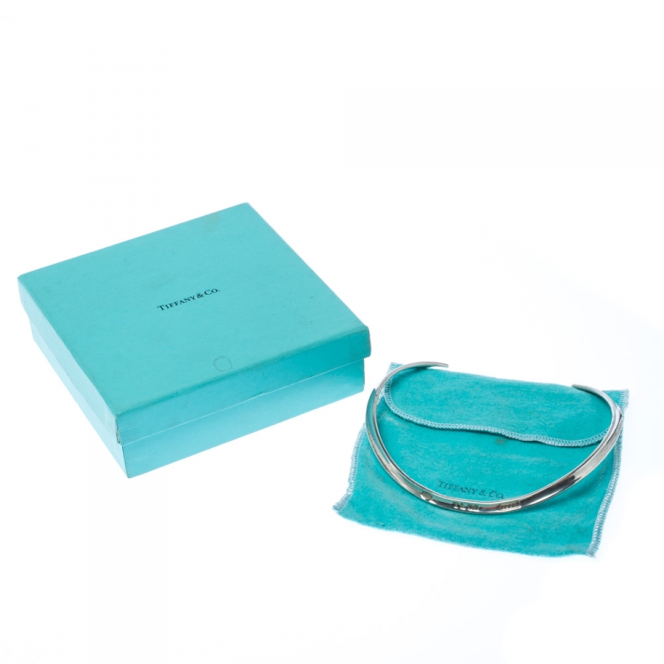 Pre Owned Tiffany & Co. 1837 Silver Stiff Collar Necklace